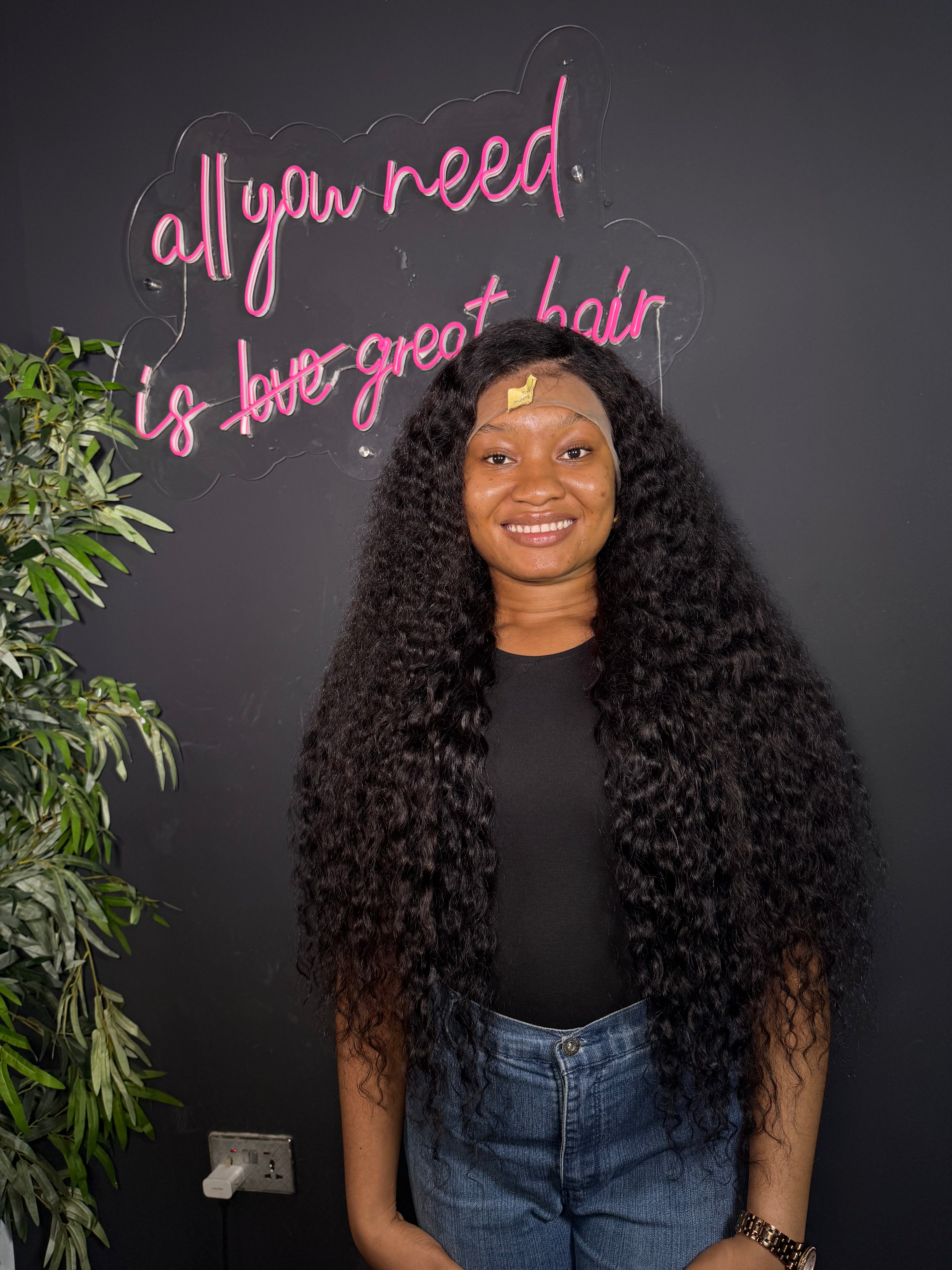 28" DD Borremian Curls + 18" 13x4 Full Frontal (mixed length)