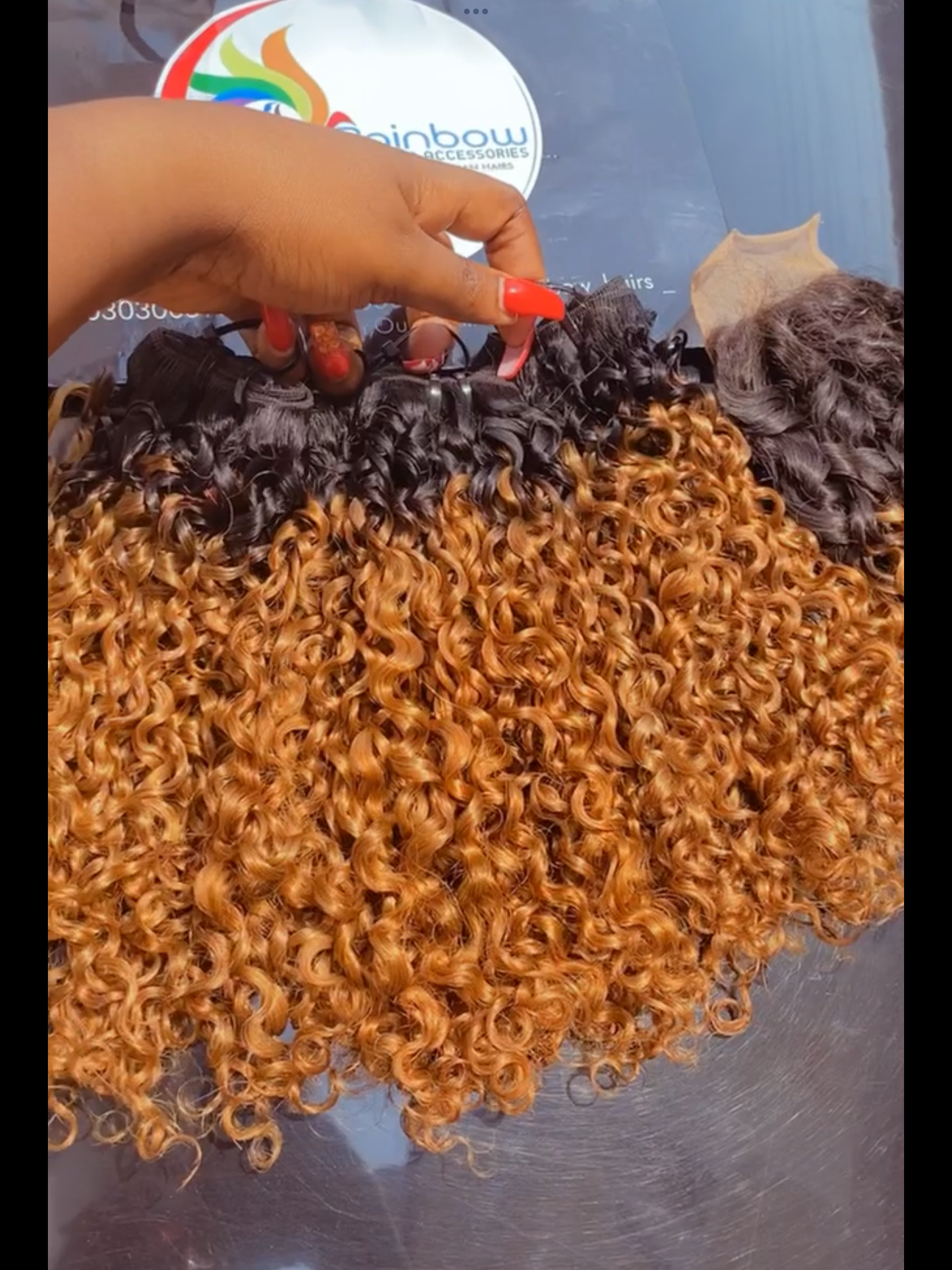 SUPER DOUBLE DRAWN BRONZE GOLD TIGHT BOSH BUNDLES + 4*4 CLOSURE