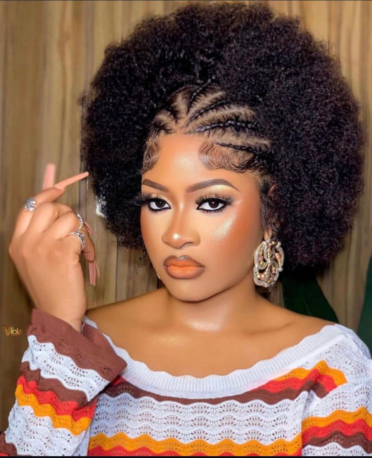 12" SDD Raw Virgin Afro full frontal Wig