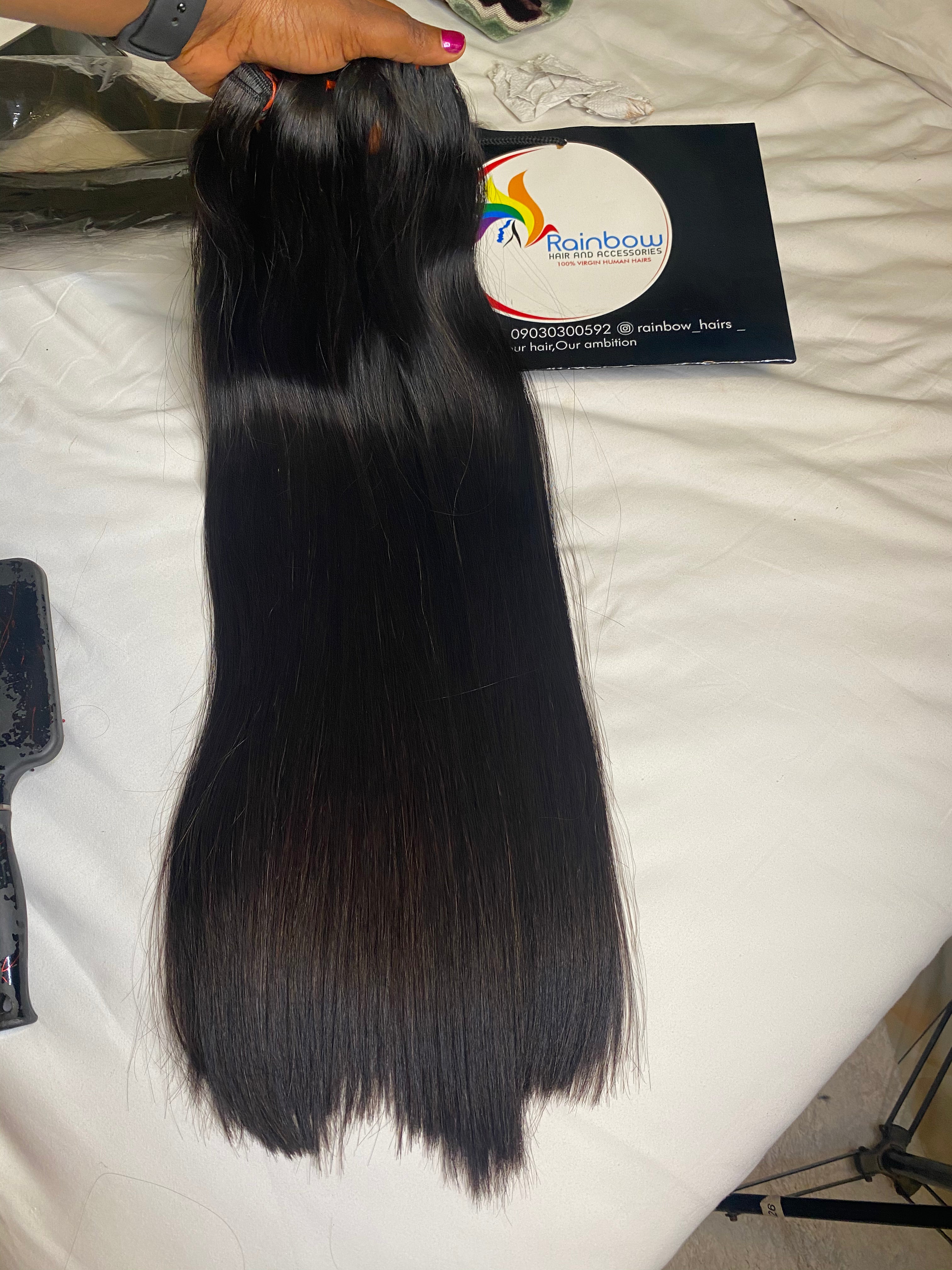 Raw Indian bone straight bundles