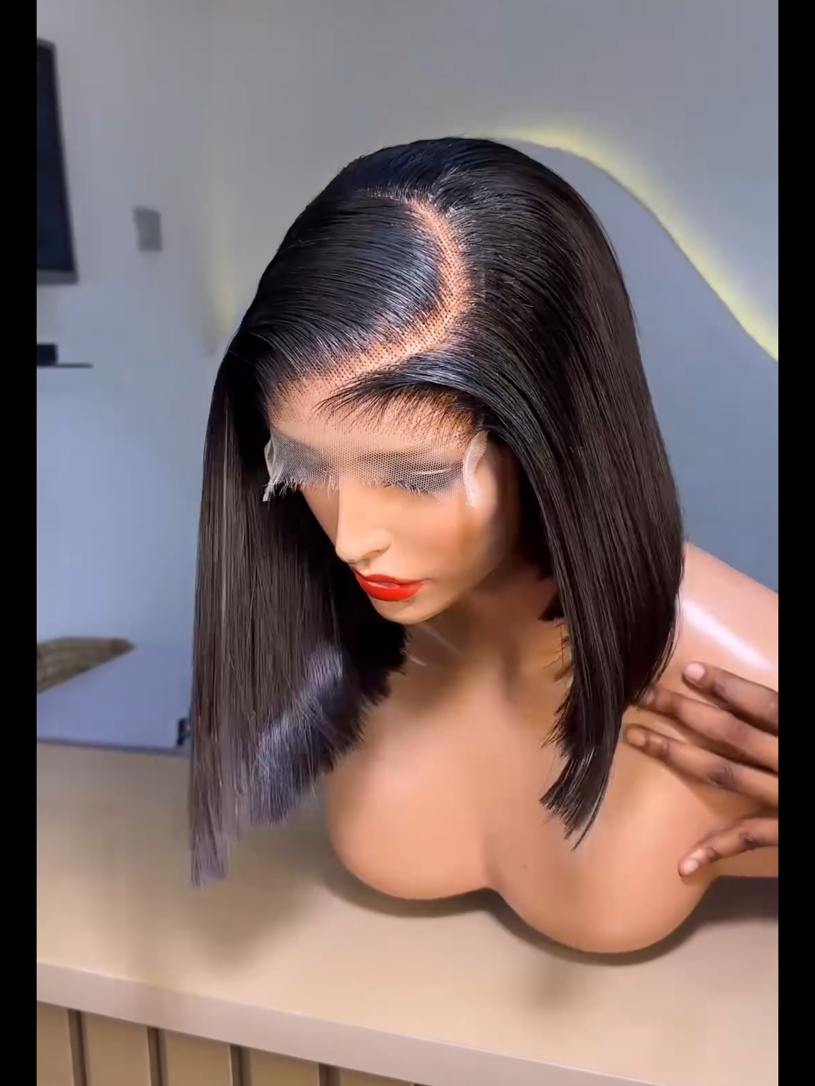 10" SDD Raw Vietnam Bone Straight 5x5 closure Wig