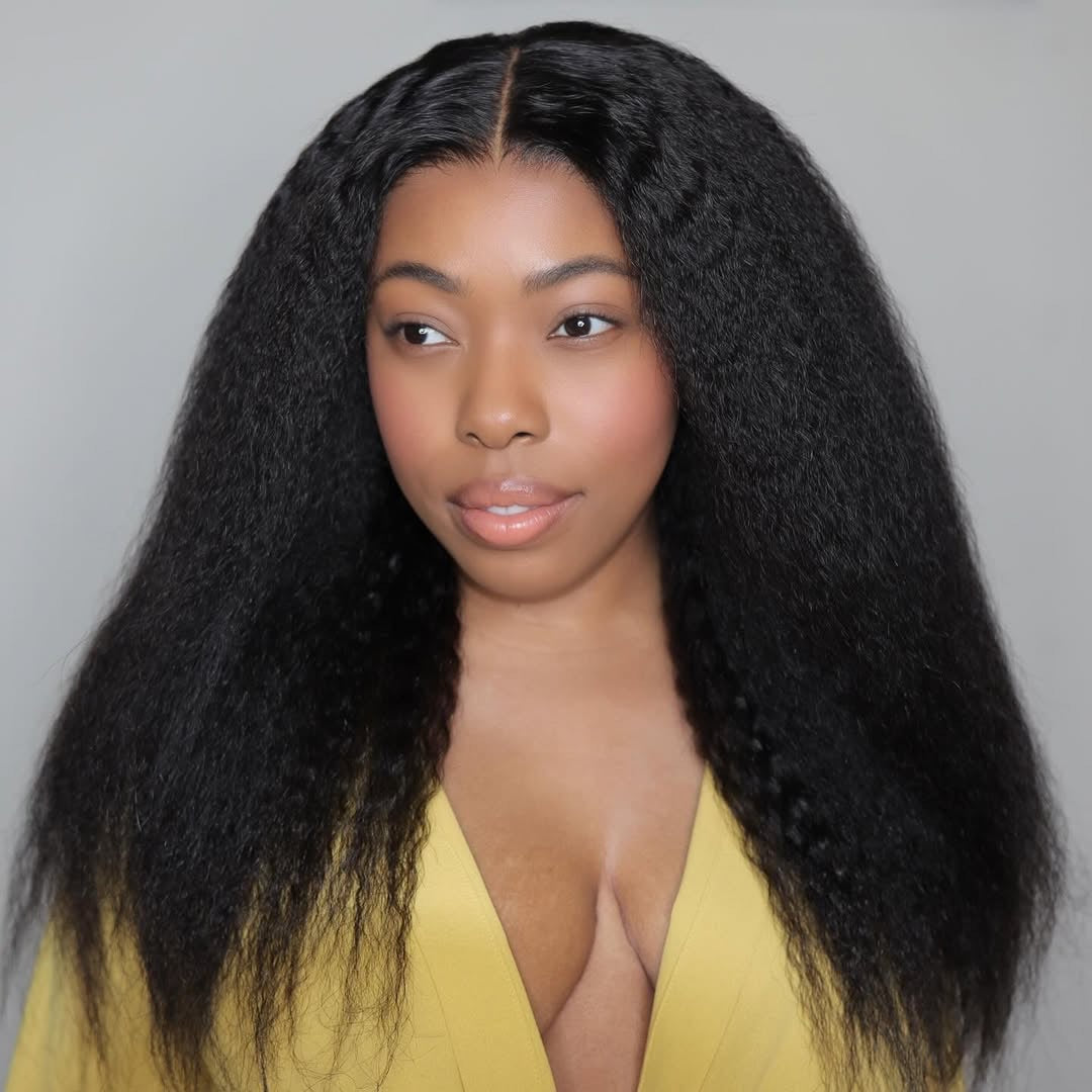 VERA SD NATURAL KINKY STRAIGHT 4*4 CLOSURE WIG