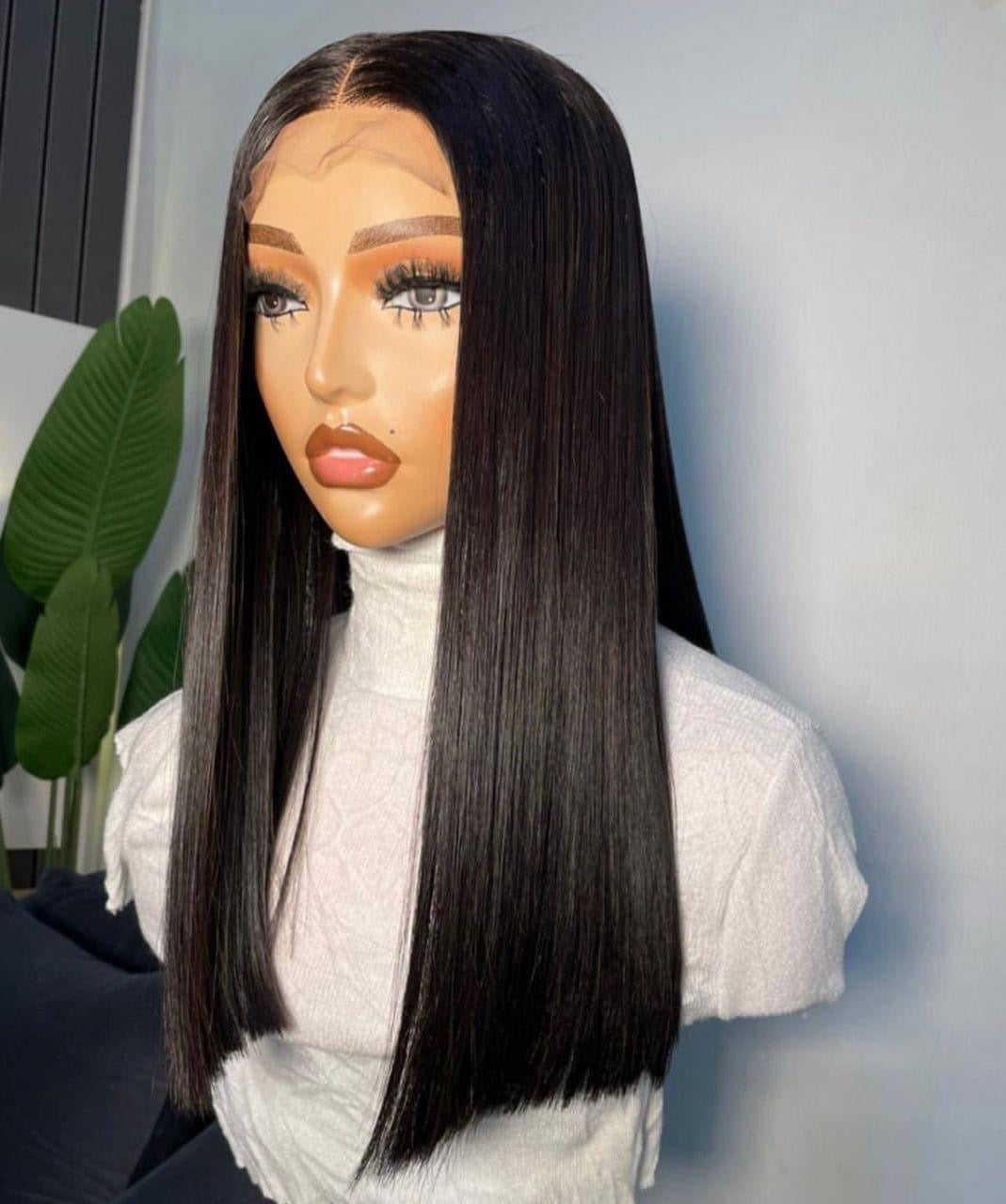 18" SDD Raw Vietnam donor bone straight 5x5 Wig