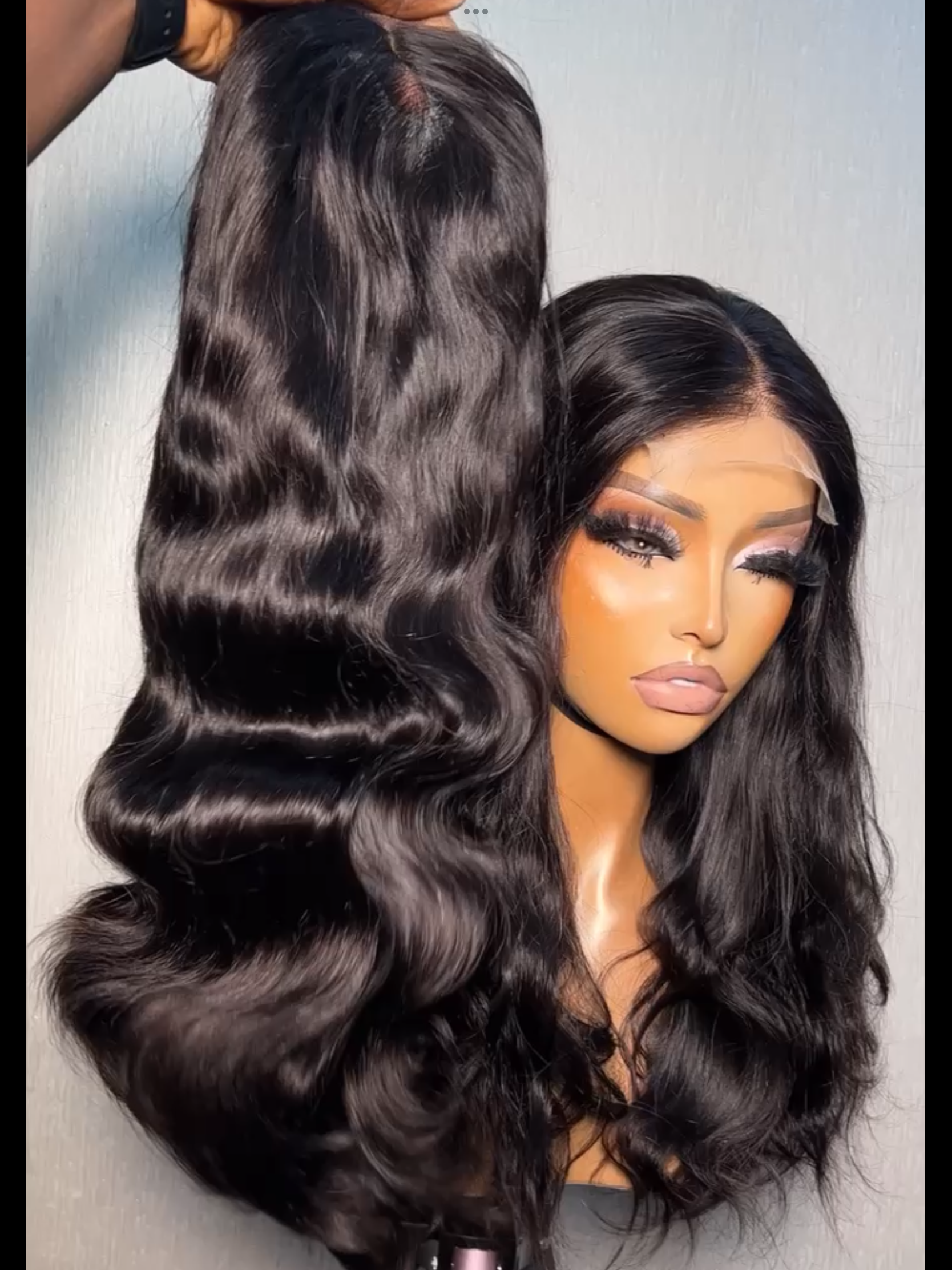 Vera SD natural body wavy 4x4 closure wig