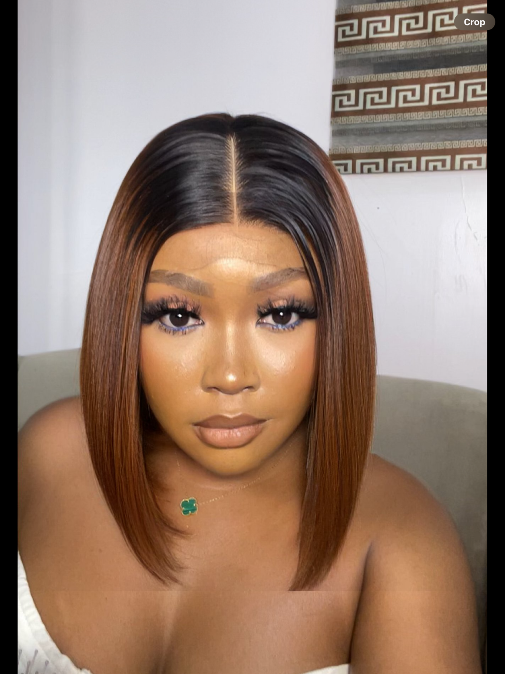 10" SDD Raw Vietnam donor Sienna brown bone straight blunt Bob Wig