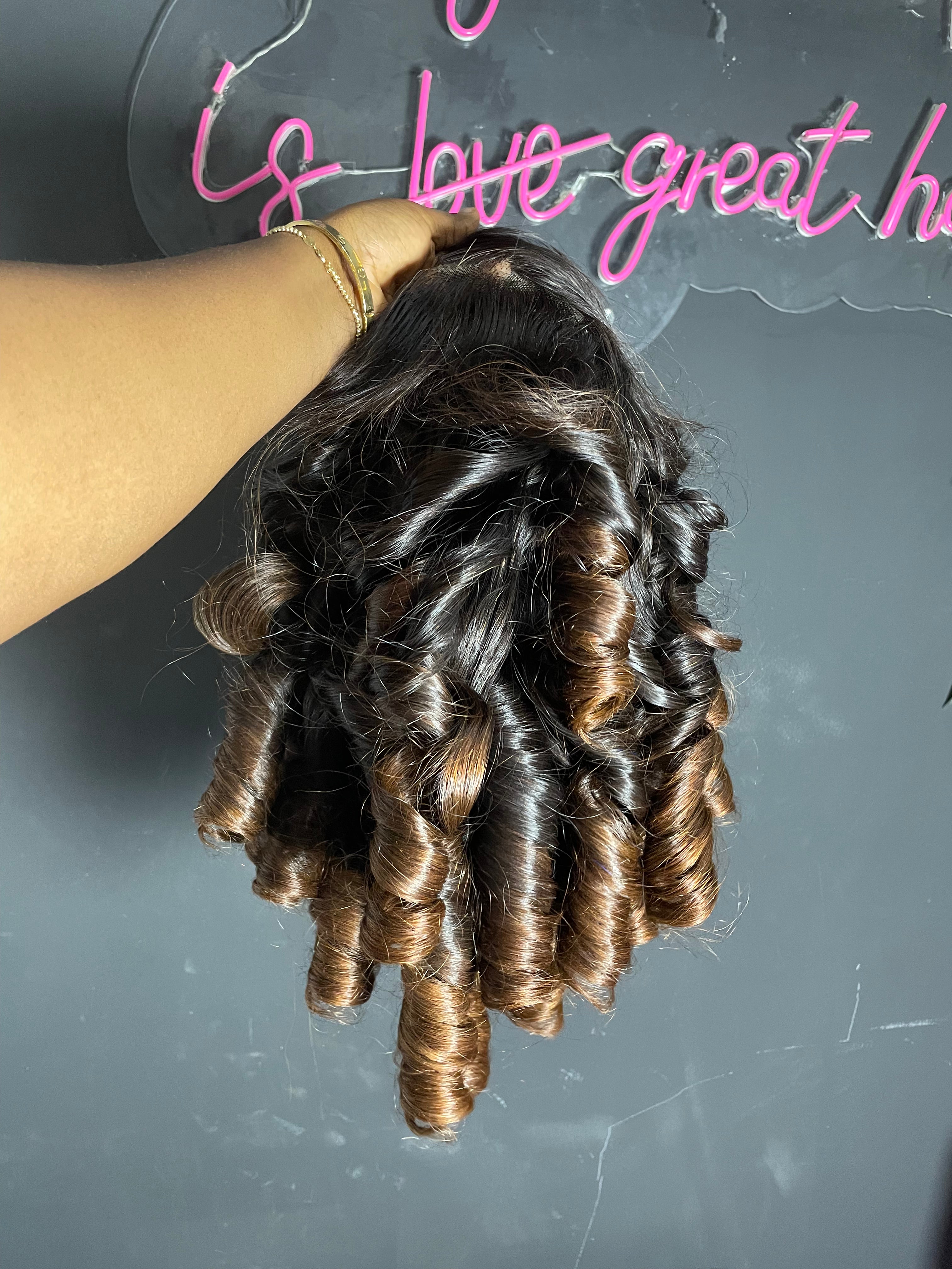 SDD Raw Vietnam donor natural bouncy 5x5 closure Wig(Natural Bouncy)