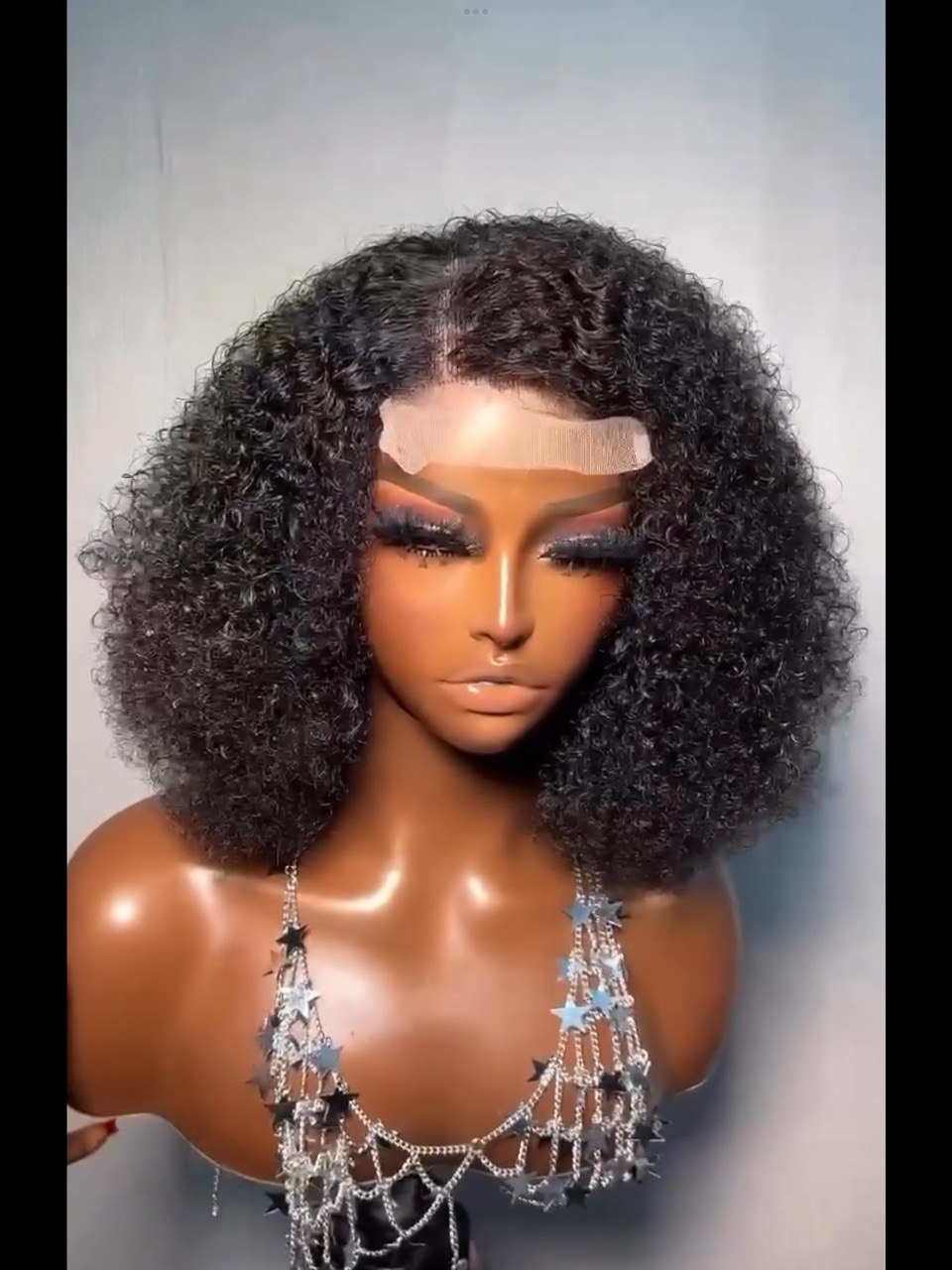 AWOOF47: 12” DOUBLE DRAWN SUPERFULL AFRICAN CURLS 4X4 WIG