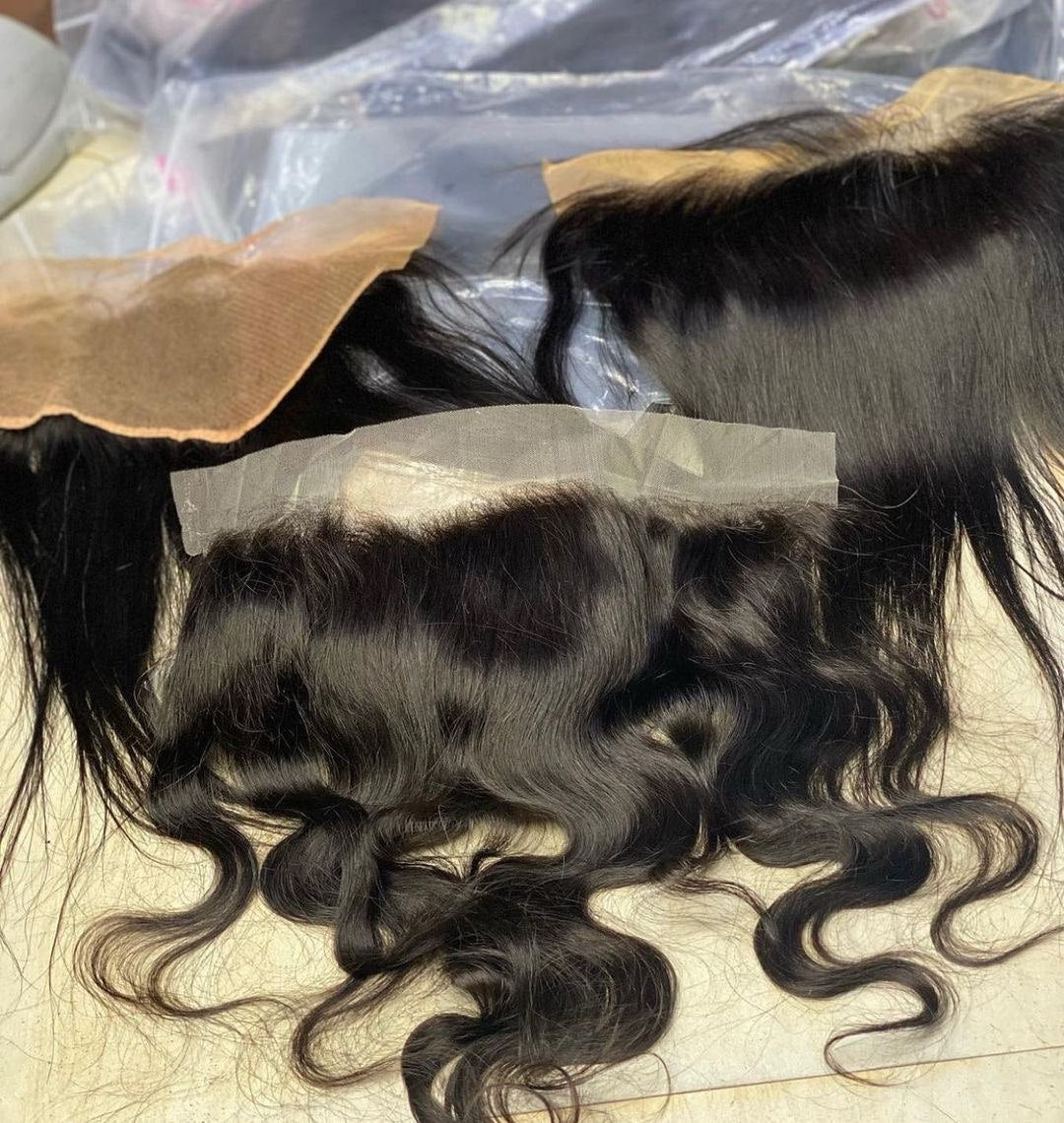 AWOOF49: 13X4 RAW VIRGIN STRAIGHT/BODYWAVE FRONTAL