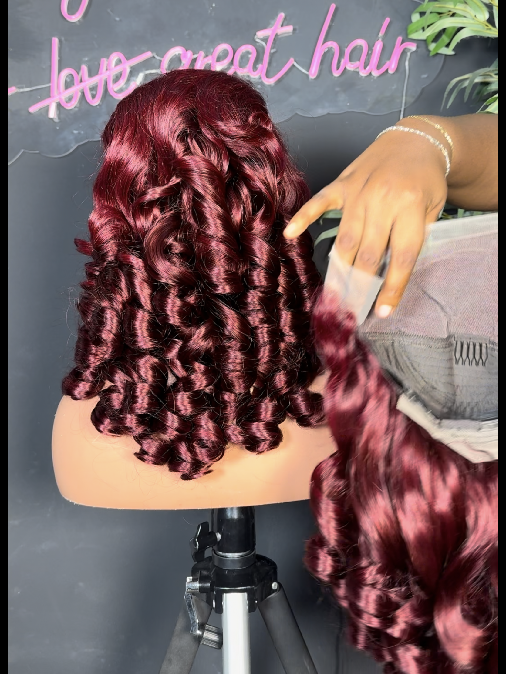 18” SDD EGG BOUNCY BURGUNDY BUNDLES