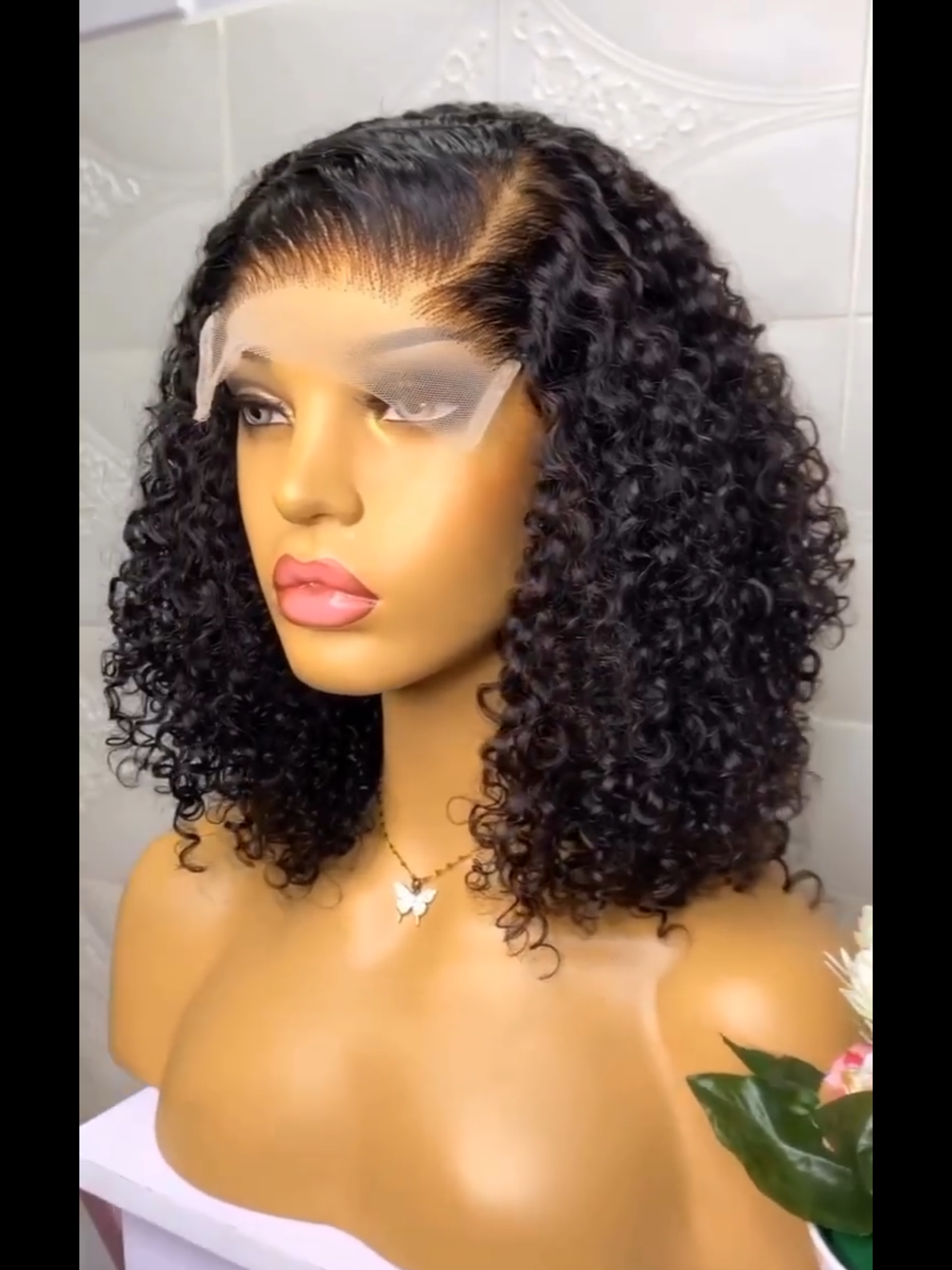 14" DD max virgin curls 5x5 closure wig