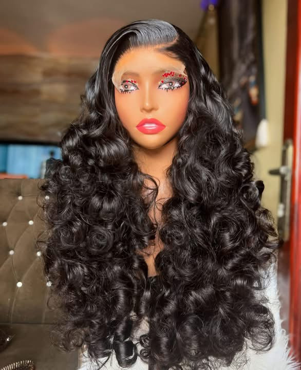 SDD Arab bouncy waves wig (235g) + 14" 4X4 Closure