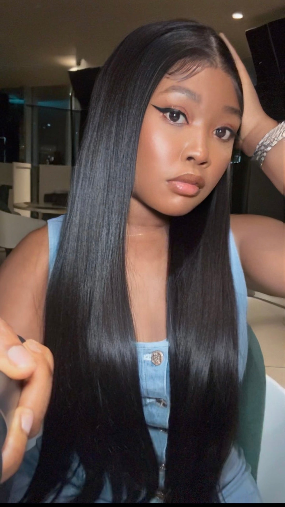 Double Drawn Silver straight bundles