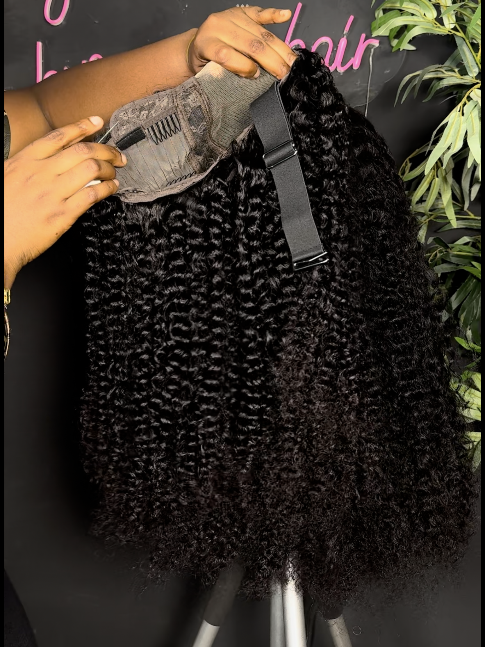 28" Double Drawn Jerri Curls 4x4 closure Wig