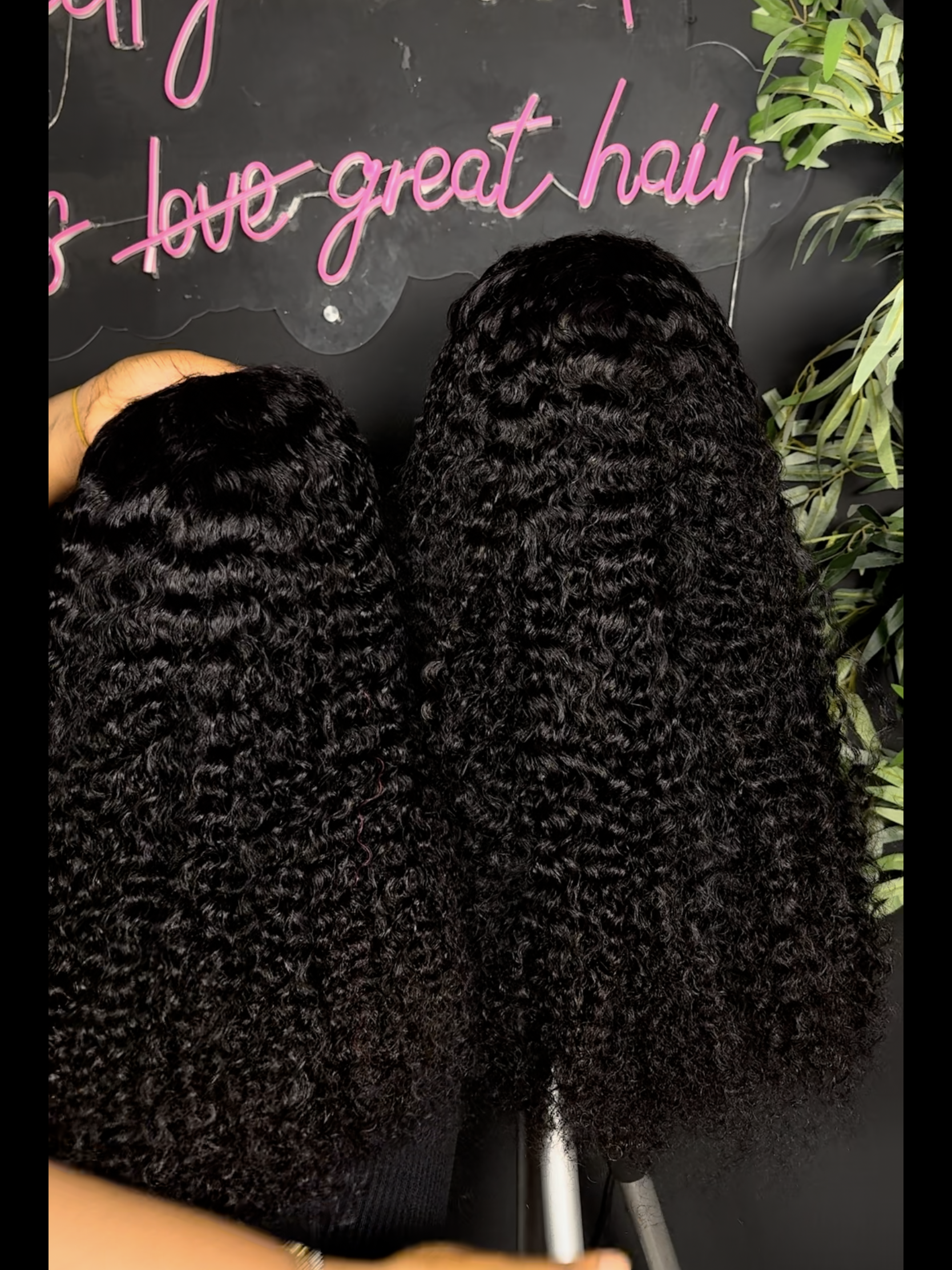 28" Double Drawn Jerri Curls 4x4 closure Wig