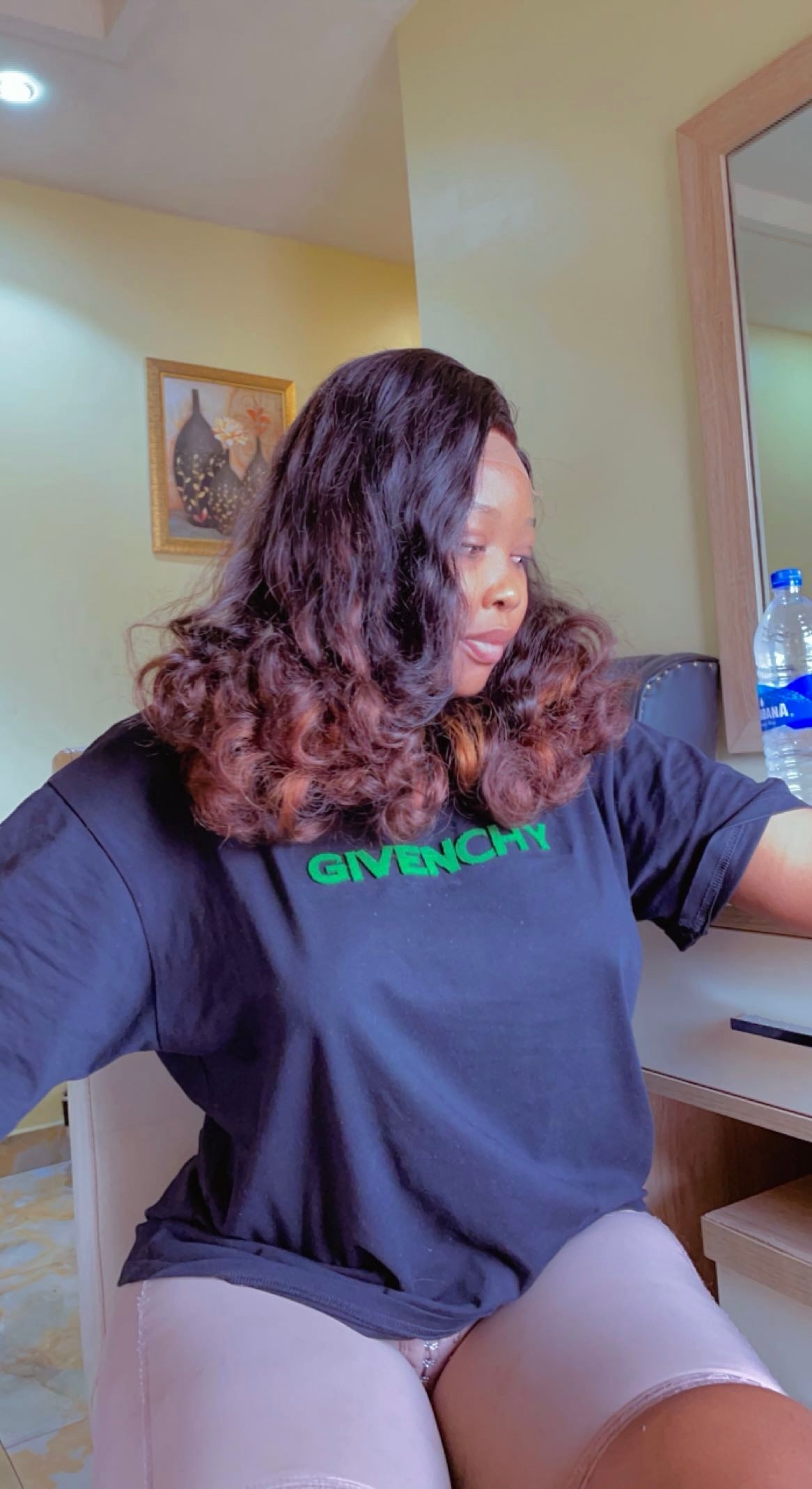 Superfull Super Double Drawn brunette bouncy waves Wig