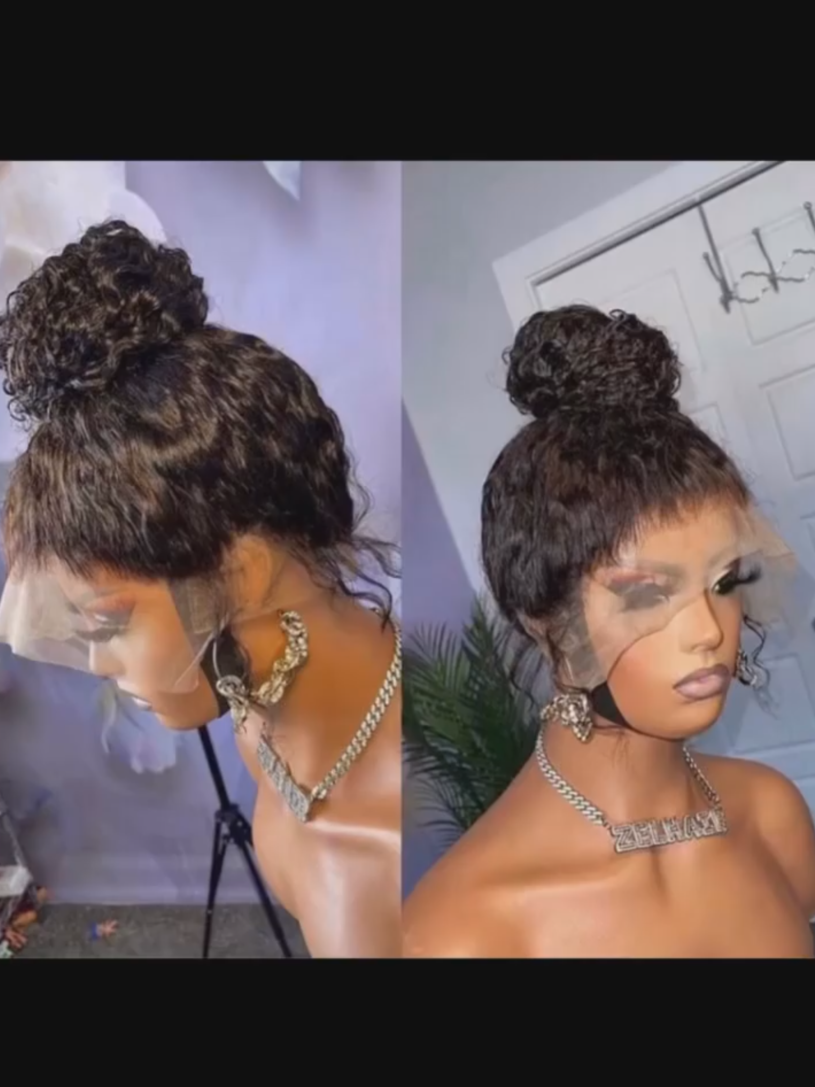 Raw Virgin Carribbean Deep 360' frontal Wig