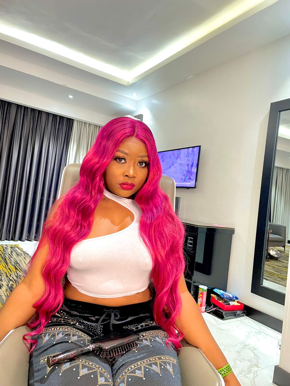 Double Drawn Gorgeous Burgundy Full Closure Wig(300grams)