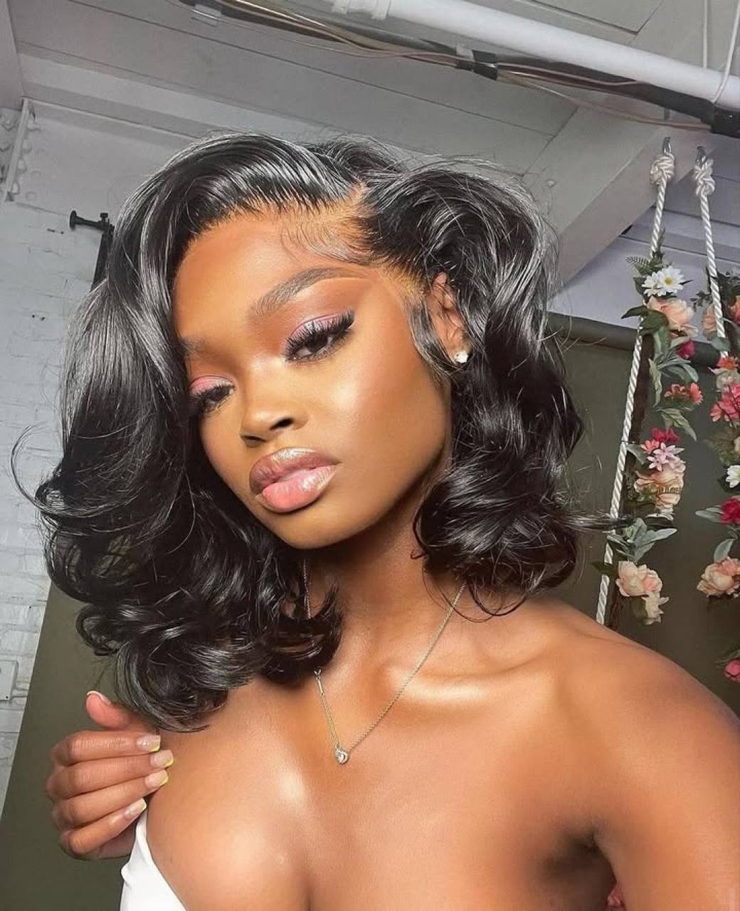 TYW48: 10”DD Indian virgin wavy bundles+5x5 closure (mixed length)