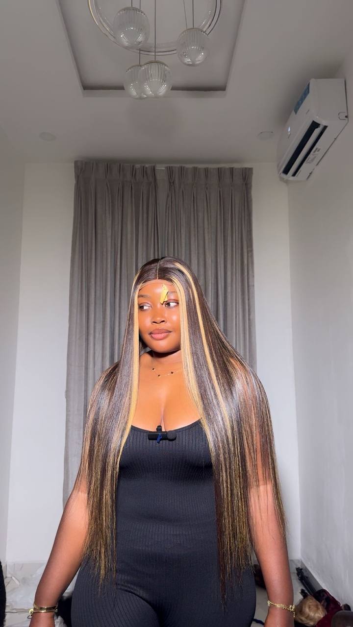 TYS60: 28” SDD RAW DONOR BADDIE BONE STRAIGHT + 20” 2X6 KIM K WIG