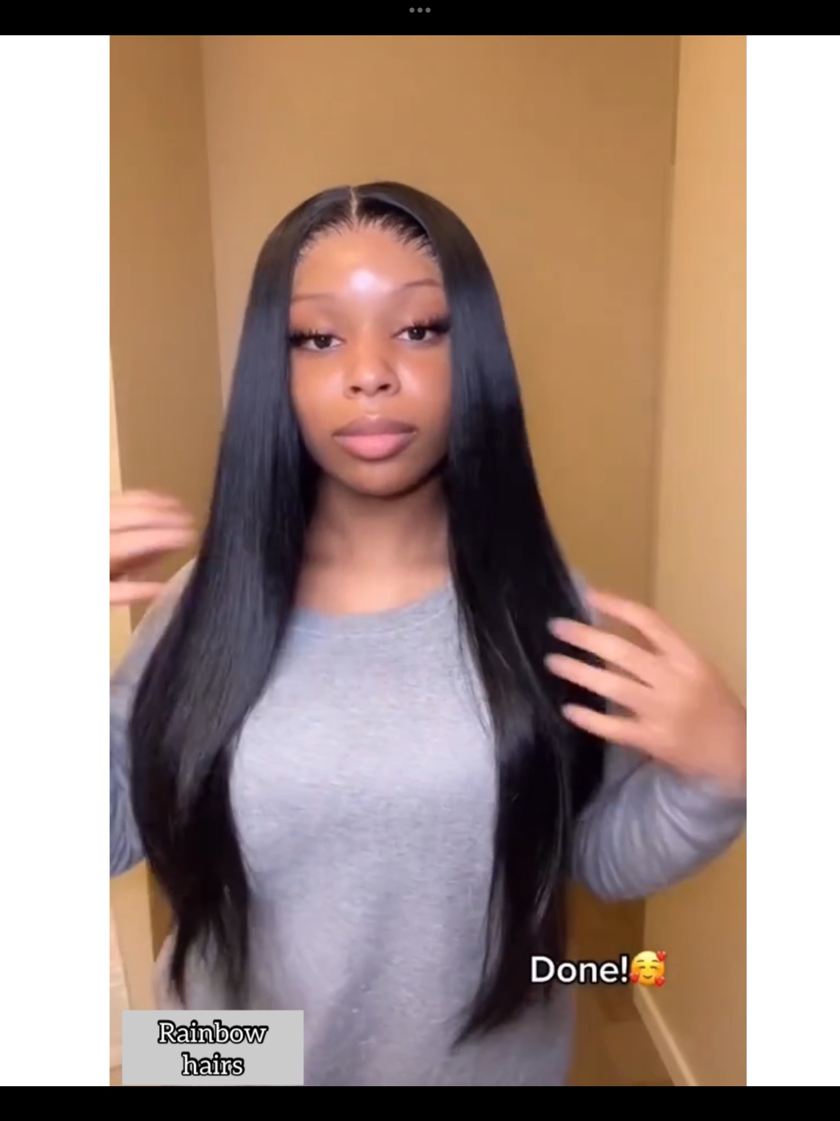 Alicia Virgin Straight Full Frontal Wig