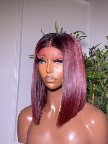 SDD Burgundy Donor Bone Straight - 10"