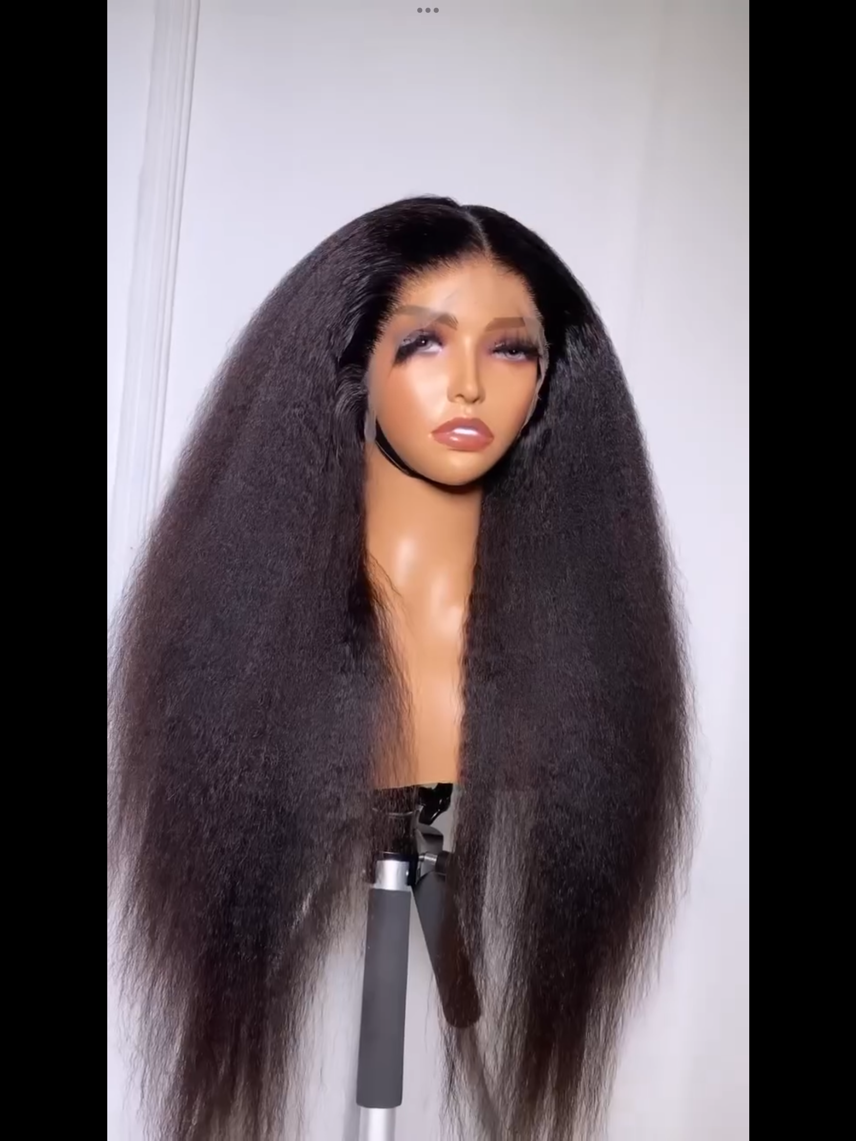 RAW VIRGIN KINKY STRAIGHT FULL FRONTAL WIG