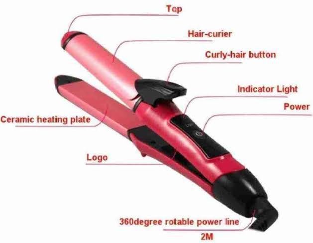 2in1 straightener and curler