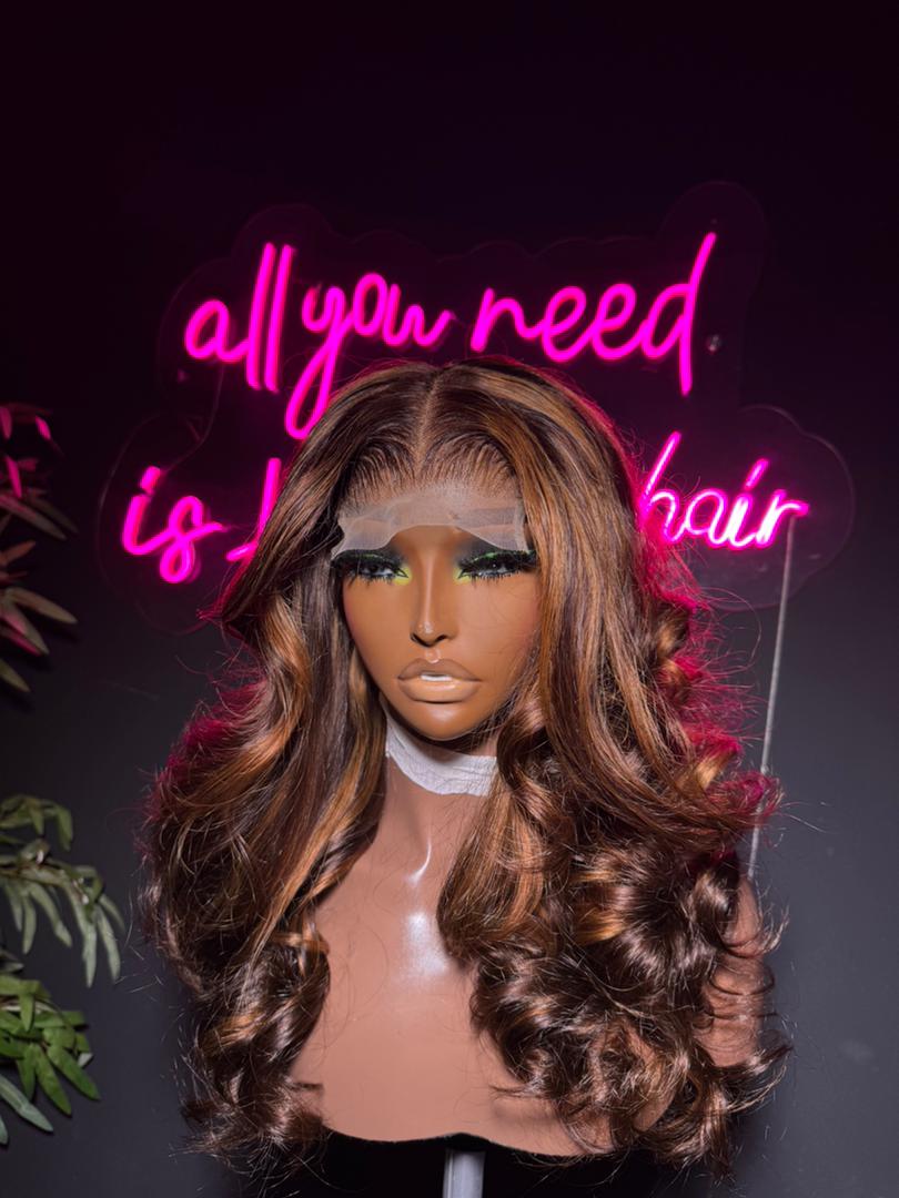 SDD Highlight Layered Bouncy Bundles + 12” 4x4 Closure (layered length)