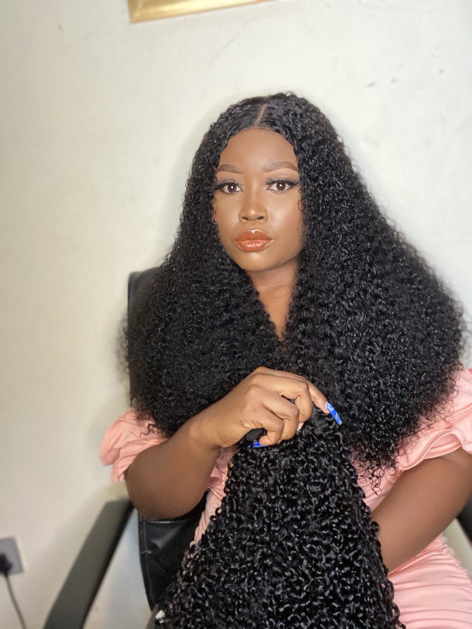 Super Double Drawn Raw Curly bundles