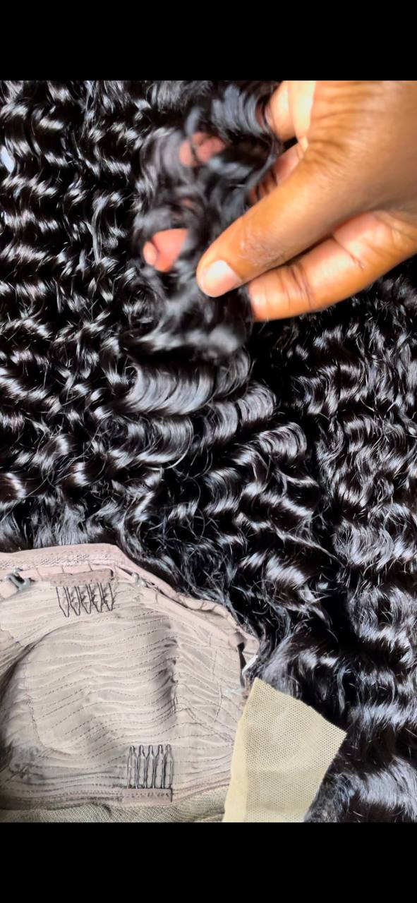 DD Vietnam Virgin Deep Waves Full Frontal Wig