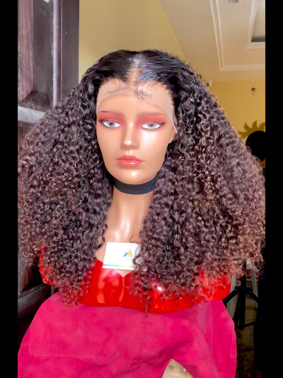 Super double drawn raw donor natural curls full frontal wig