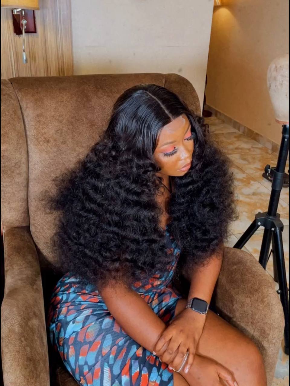 26” SDD Ragey bouncy + Kim k closure wig