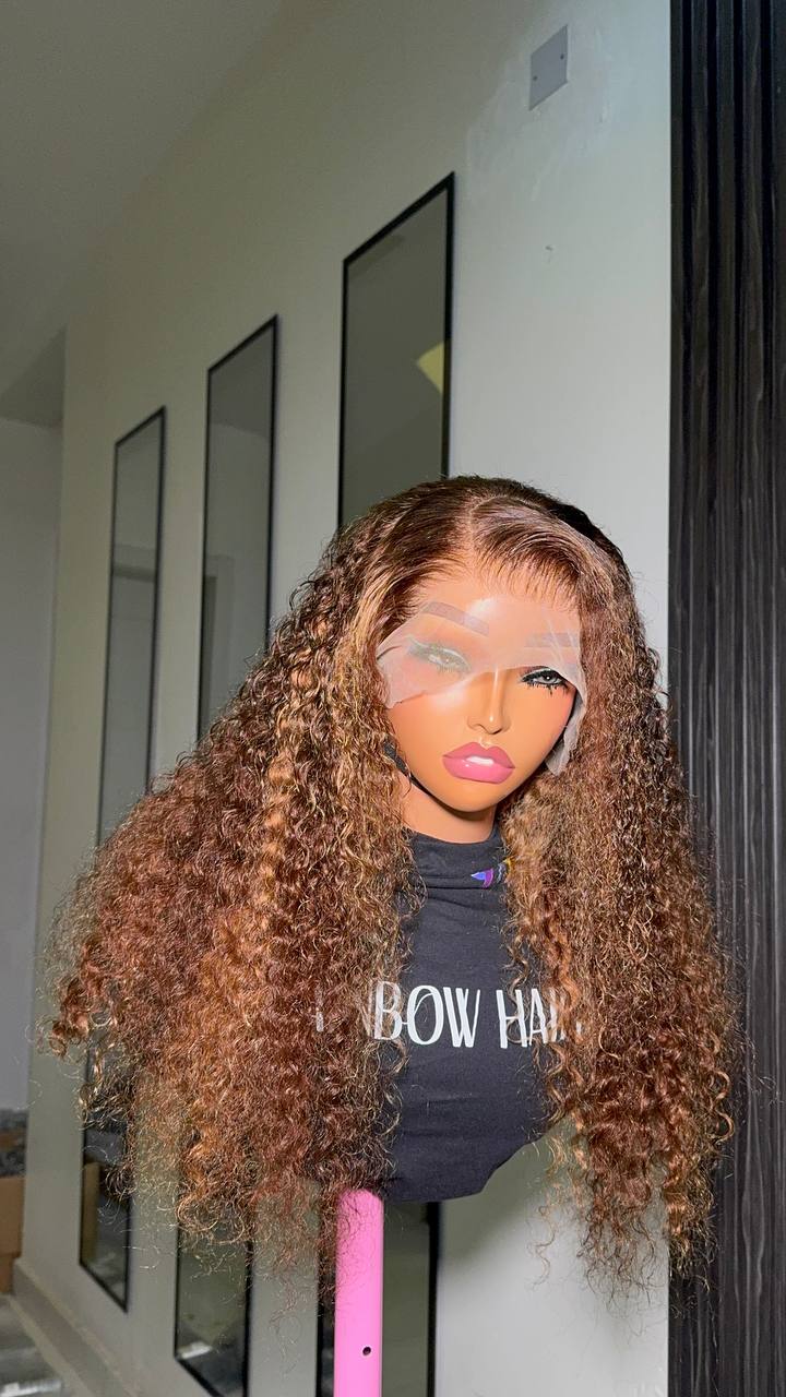 Raw Virgin Highlight 13x4 Frontal Wig