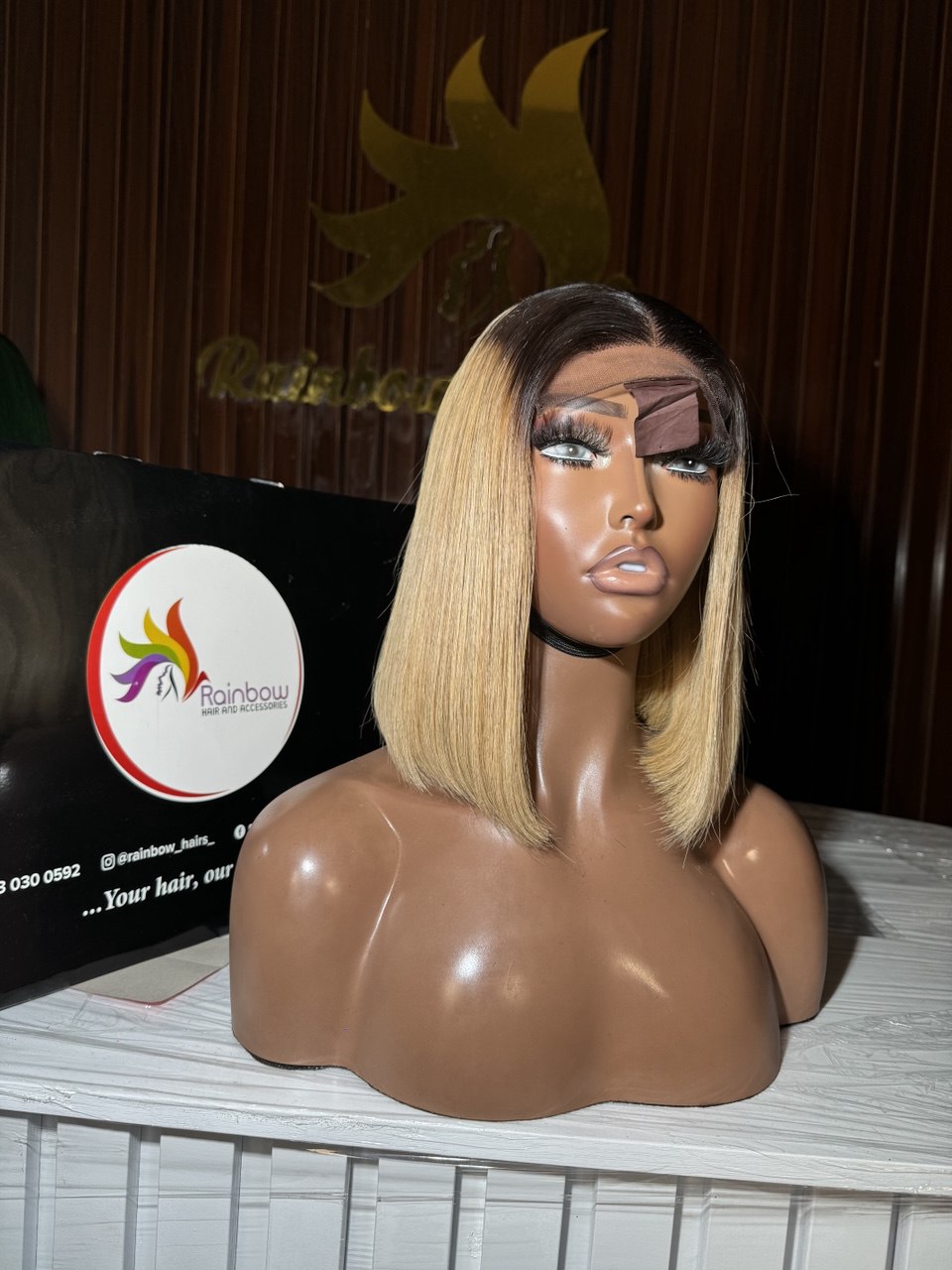 10” SDD blonde bone straight bundles