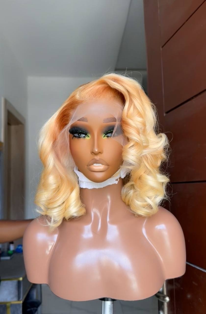 TYW23: 12” DD MONROE WAVY FULL FRONTAL WIG