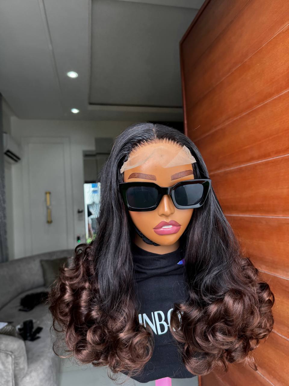 TYW29: DD QUINCE VIRGIN BOUNCY 5X5 WIG