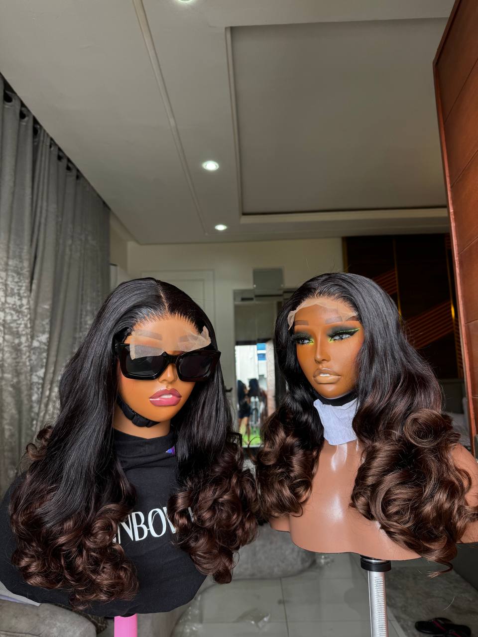 TYW29: DD QUINCE VIRGIN BOUNCY 5X5 WIG