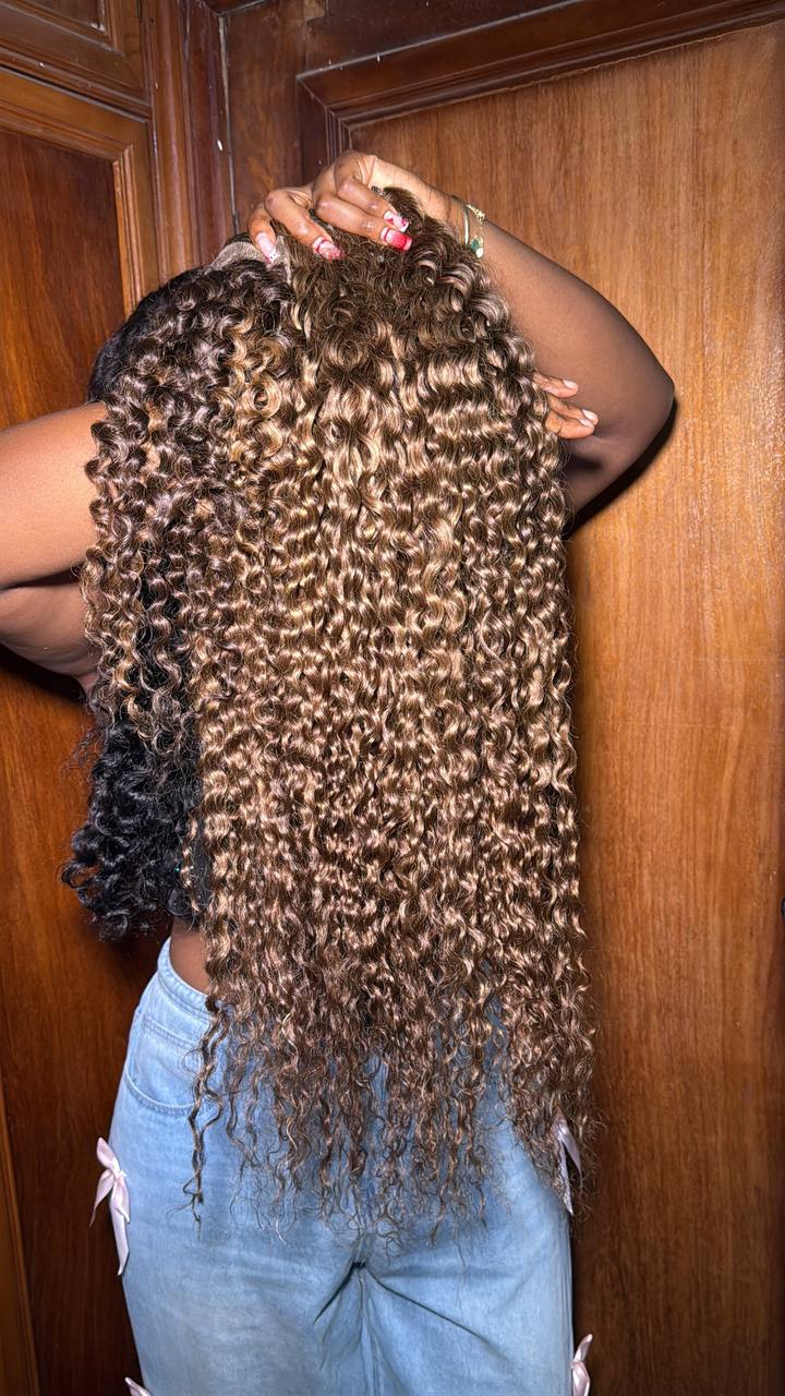 TYC5: DOUBLE DRAWN MONA CURLS + 4X4 CLOSURE (220-240g)