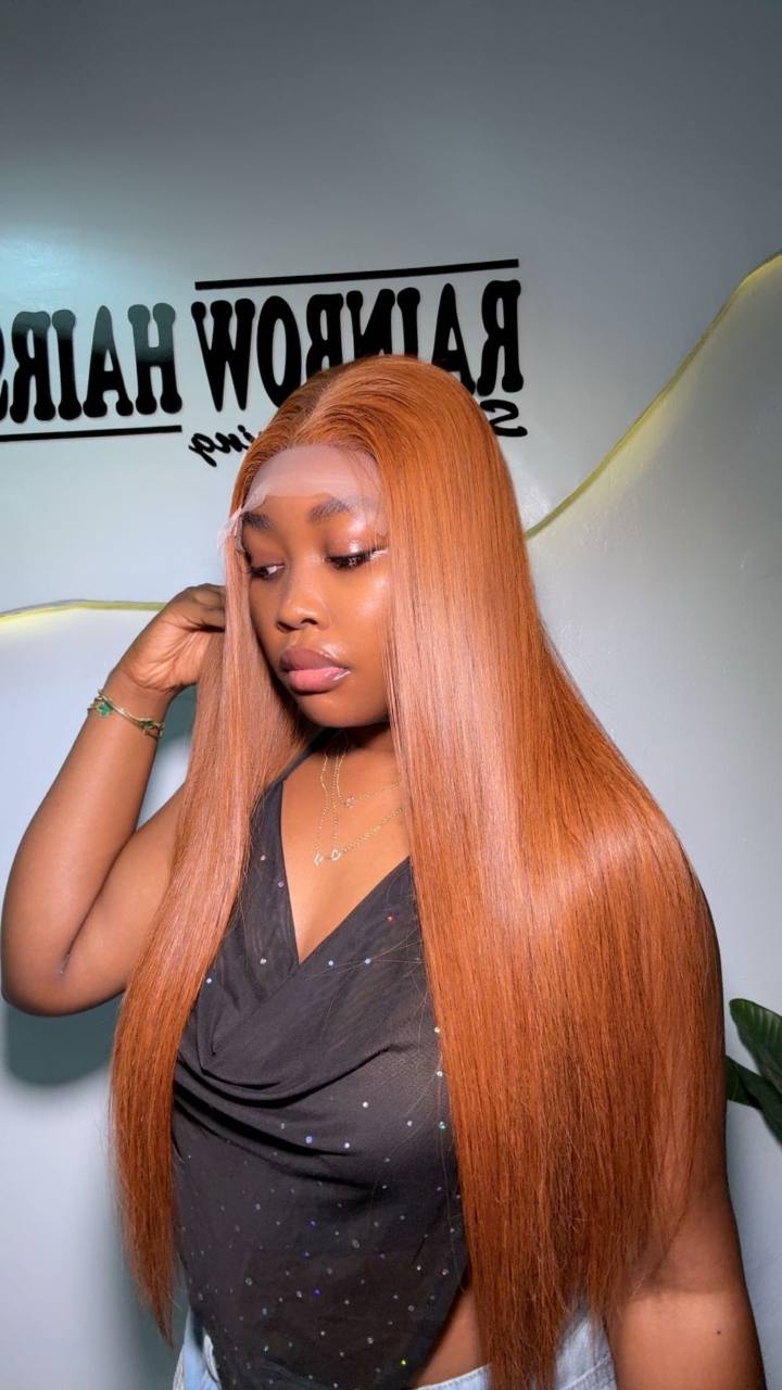 TYS83: 22” SDD VIETNAM RAW DONOR HONEY BONE STRAIGHT 5*5 WIG