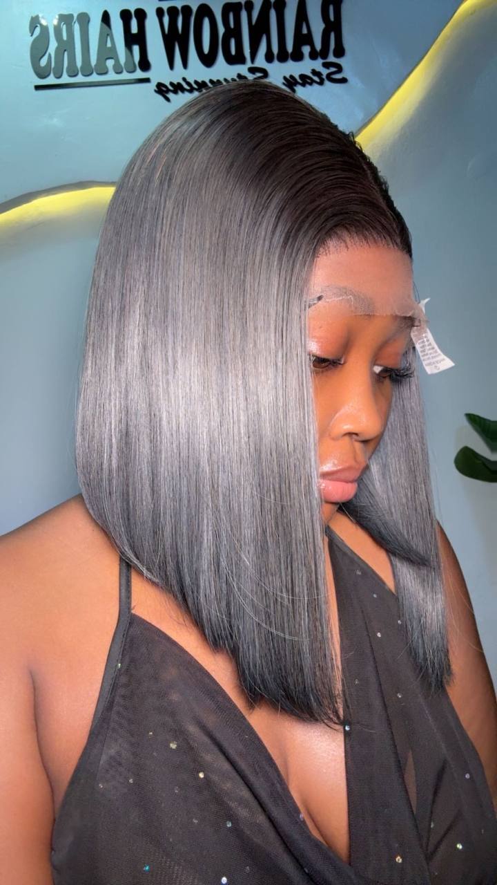 TYS32: 10” SDD VIETNAM RAW DONOR ASH BONE STRAIGHT 5X5 WIG