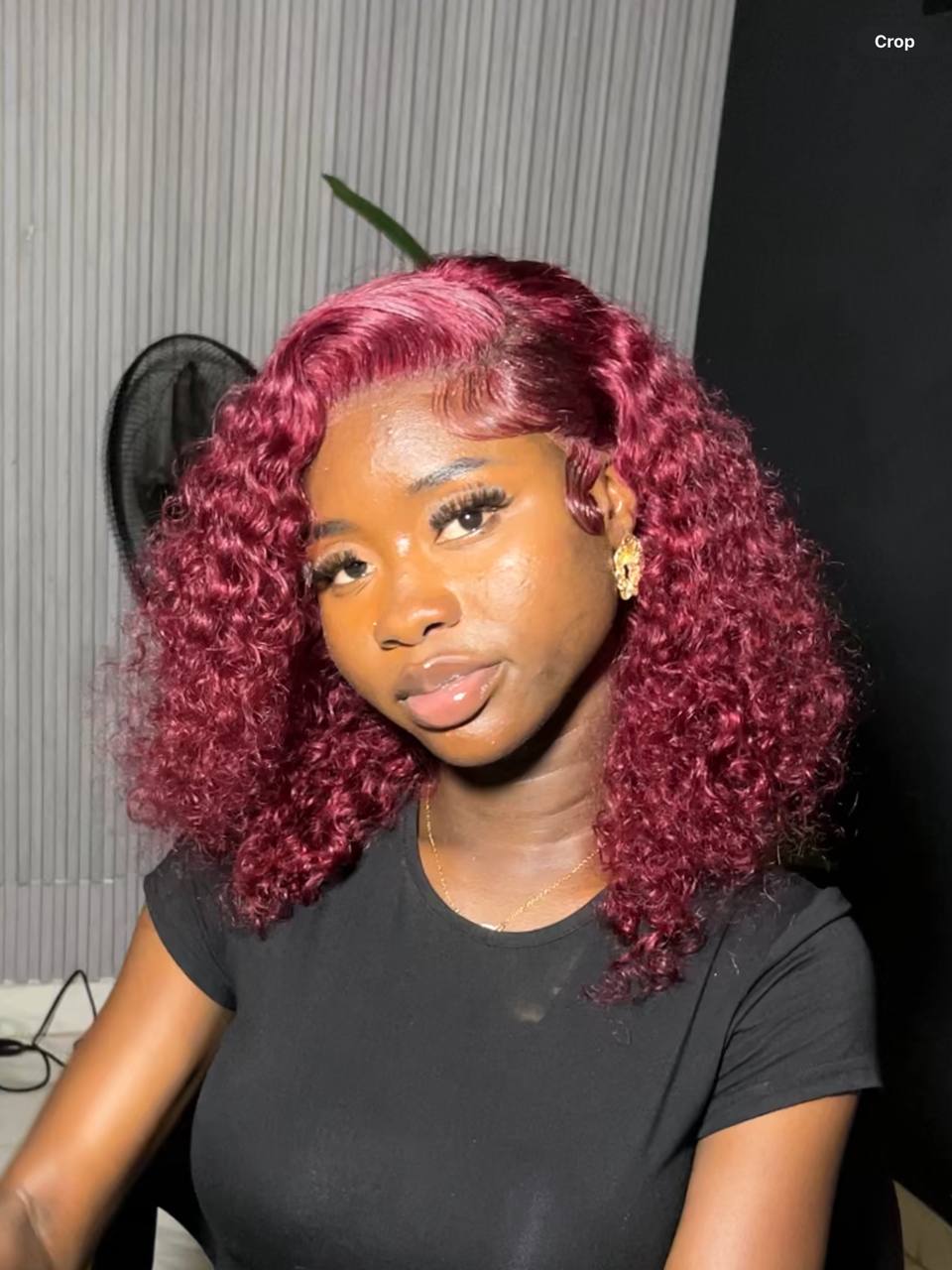 TYC11: 16” DD BURGUNDY VIRGIN DEEP FULL FRONTAL WIG