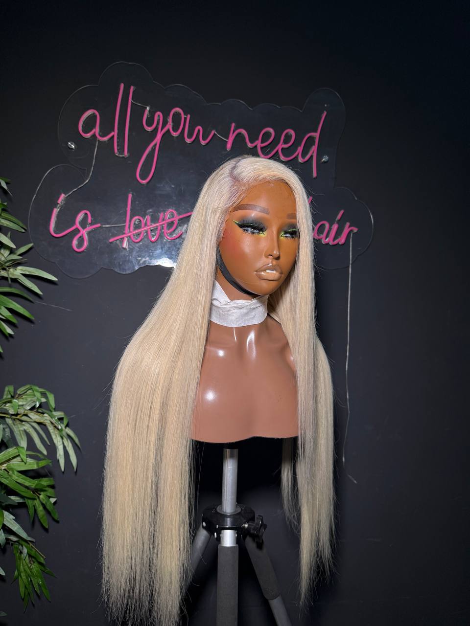 TYS50: RAW VIRGIN PLATINUM BLONDE WIG (200-250g) 5X5 OR FULL FRONTAL