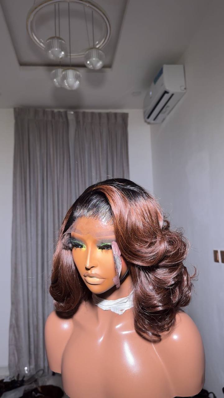 TYW4: SDD RAW VIETNAM DONOR COCOA BOUNCY 5X5 WIG