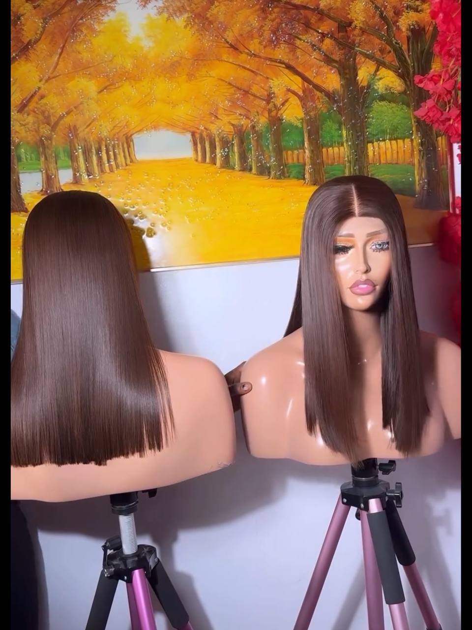 TYS57: SDD RAW DONOR COFFEE BONE STRAIGHT 5X5 WIG