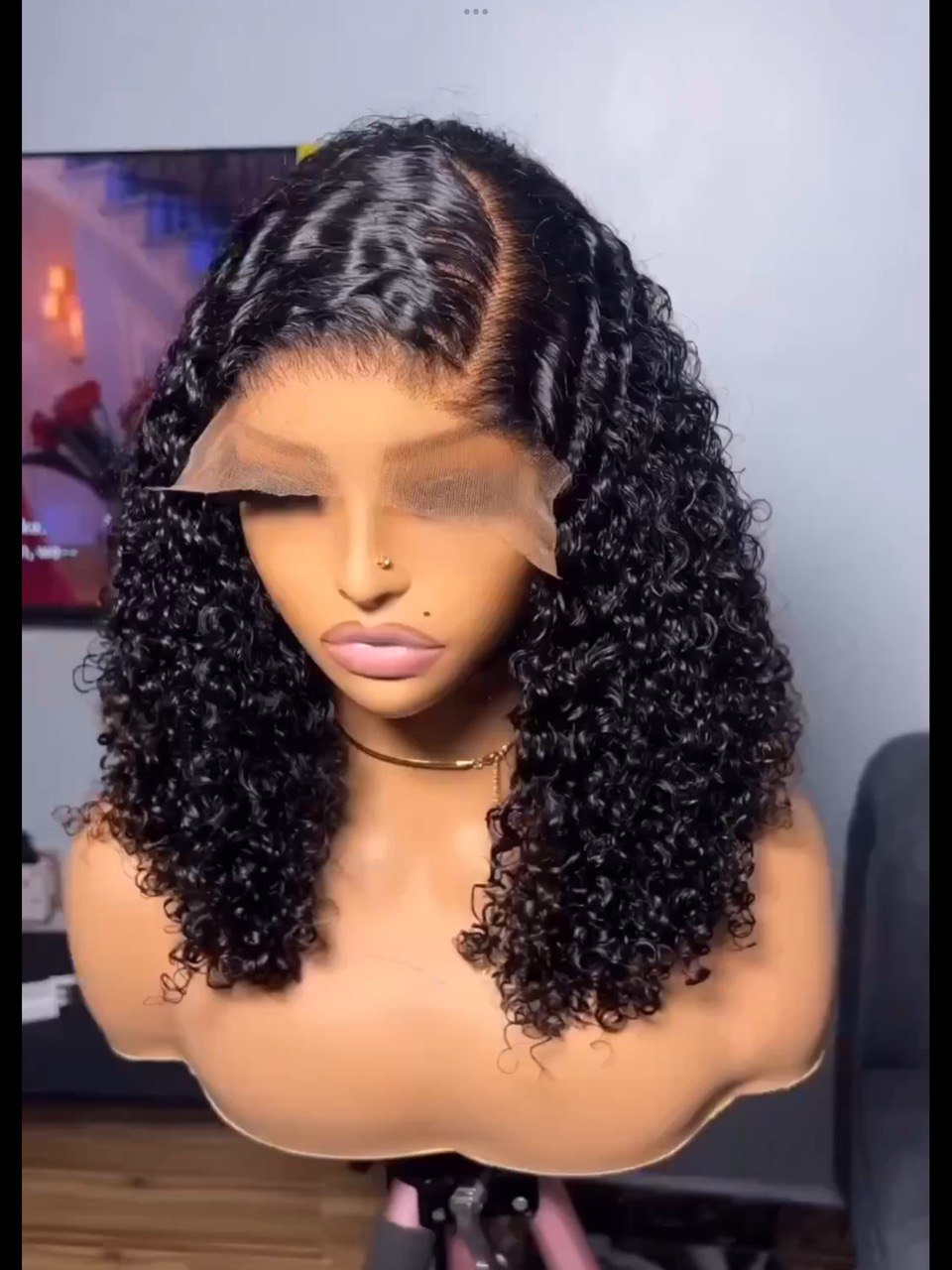 TYC28: 14” SDD PIXIE CURLS FULL FRONTAL FACTORY WIG