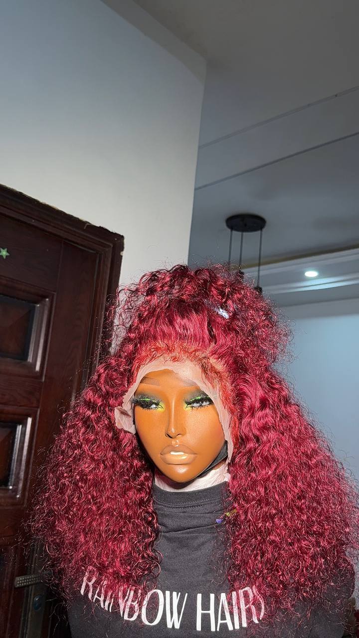 WB 18 - DD Virgin deep curly 13x4 frontal wig
