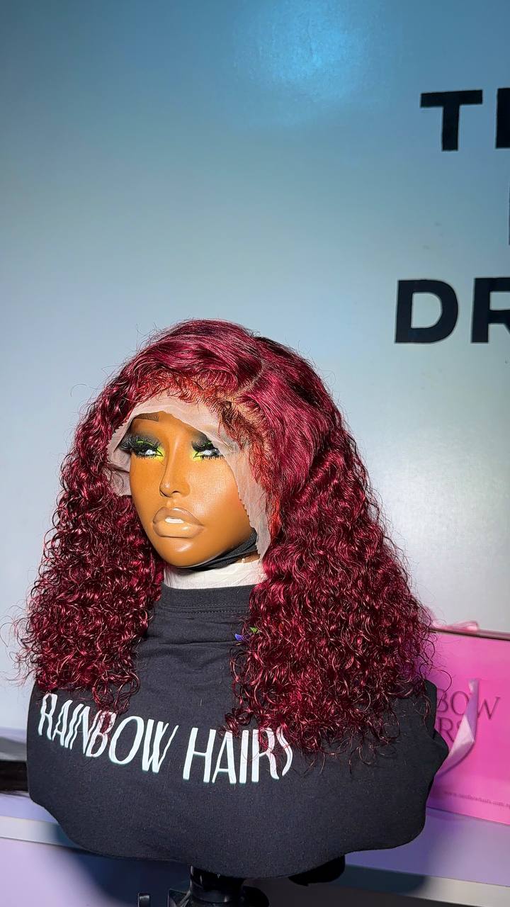 WB 18 - DD Virgin deep curly 13x4 frontal wig