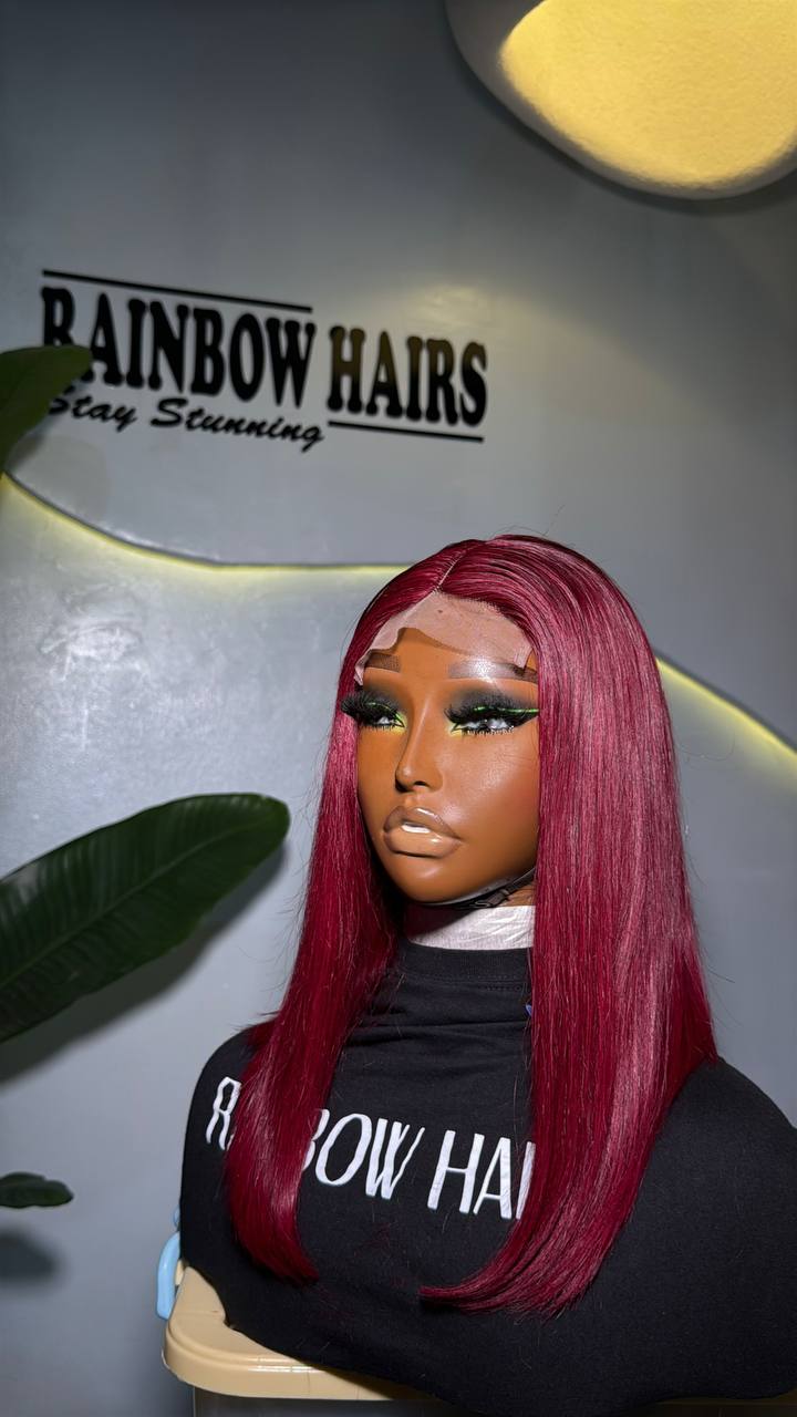 WB5 - Raw Virgin S-Thick Student Blunt Bob T4x4 Wig