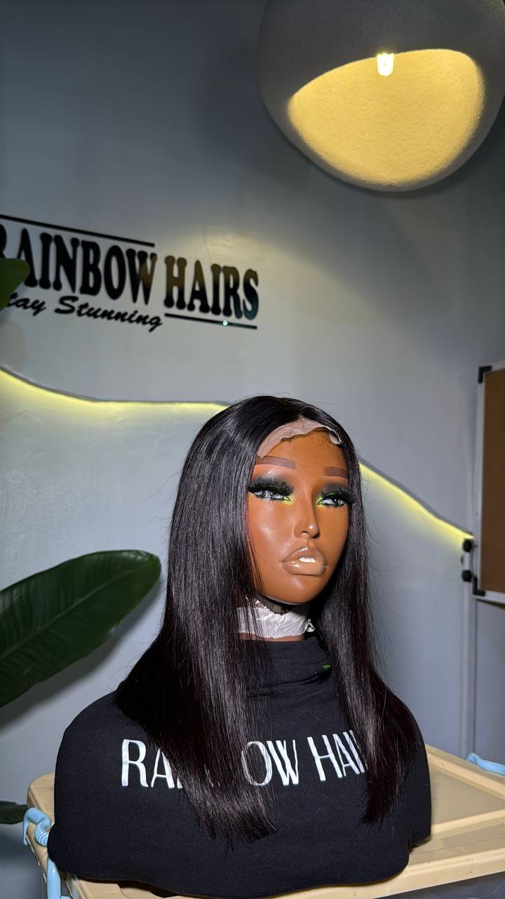 WB3 - Raw Virgin S-Thick Student Blunt Bob T4x4 Wig