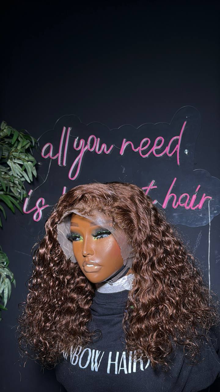 WB 17 - DD Virgin deep curly 13x4 frontal wig